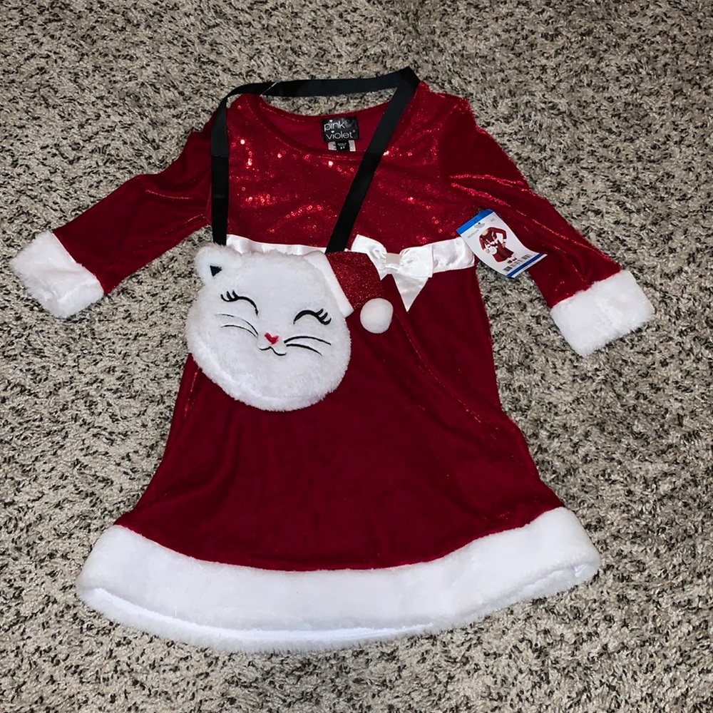 Pink Violet Christmas Dress